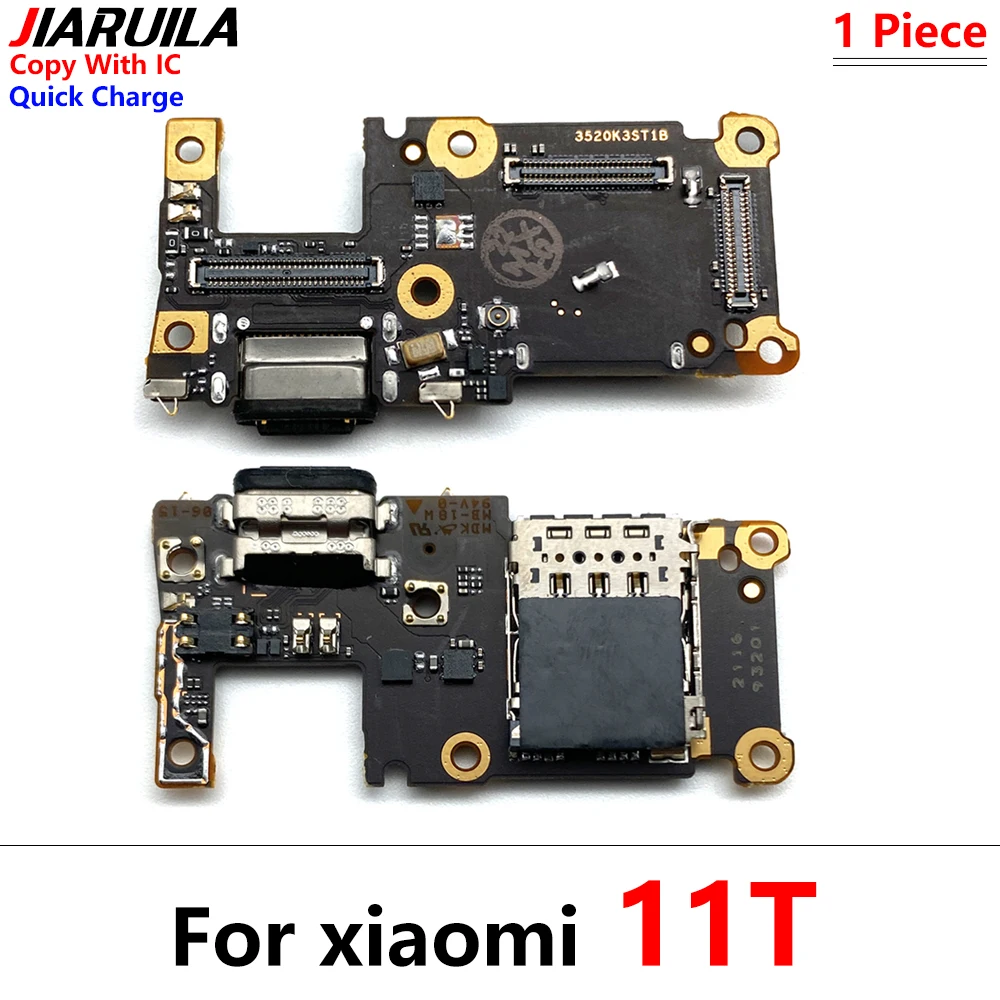 For Xiaomi 11t / 11t Pro NEW USB fast Charging Port Dock Charger Plug Connector Board Flex Cable With Mic Microphone Replacement