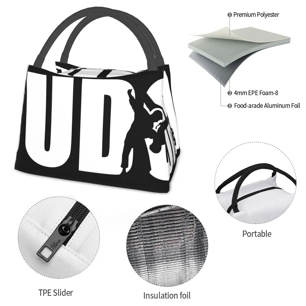 Judo Bonnet Portable insulation bag for Cooler Thermal Food Office Pinic Container