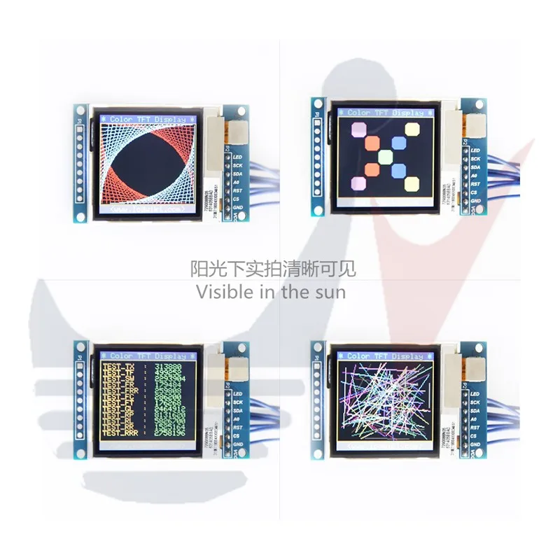 1.6 Inch OLED 1.6 TFT IPS OLED Transflective Display Module LCD Display DIY SPI Serial Port 130*130 Communicate for Arduino