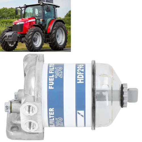 7111‐296 Conjunto de filtro de combustible Conjunto de filtro de combustible 7111‐296 Reemplazo apto para Massey Ferguson 133 135 140 145 165 168 175 178