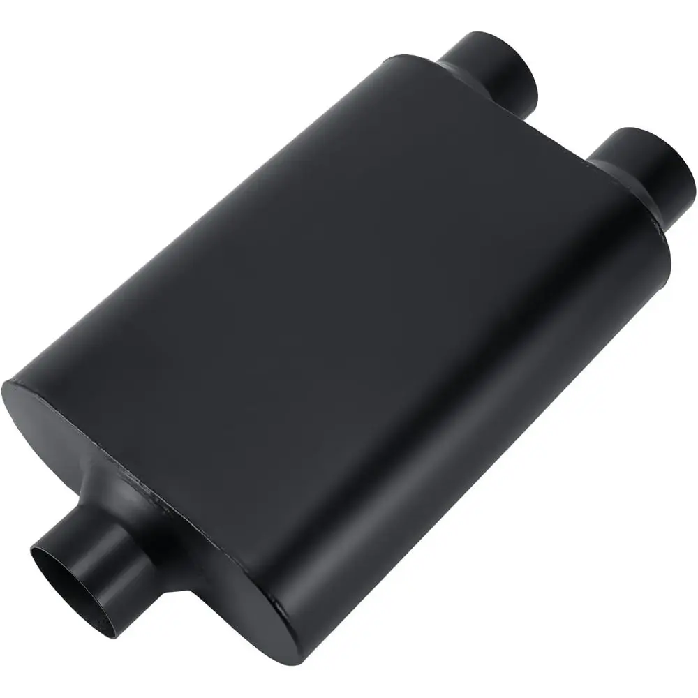 

2.5 Unil Mulers Performance Race Exhaust, Aggressive Sound, Black (2.5 center in/2.5 dual out/overall 18)