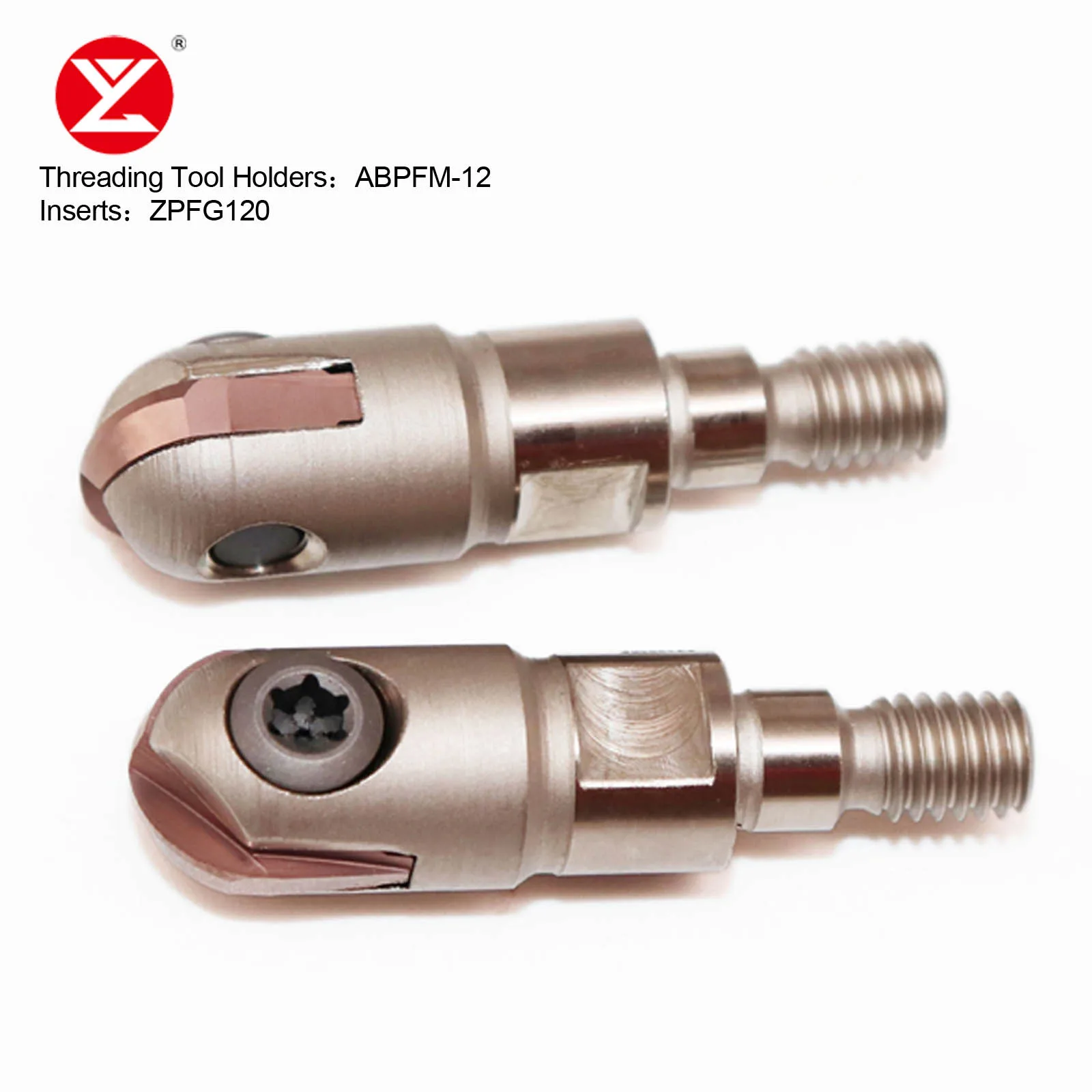 CNC Modular Type Screwed Connection Milling Cutter ABPFR8-M8 thread locking tooth type cutter head Fit Hitachi ball Insert ZPFG