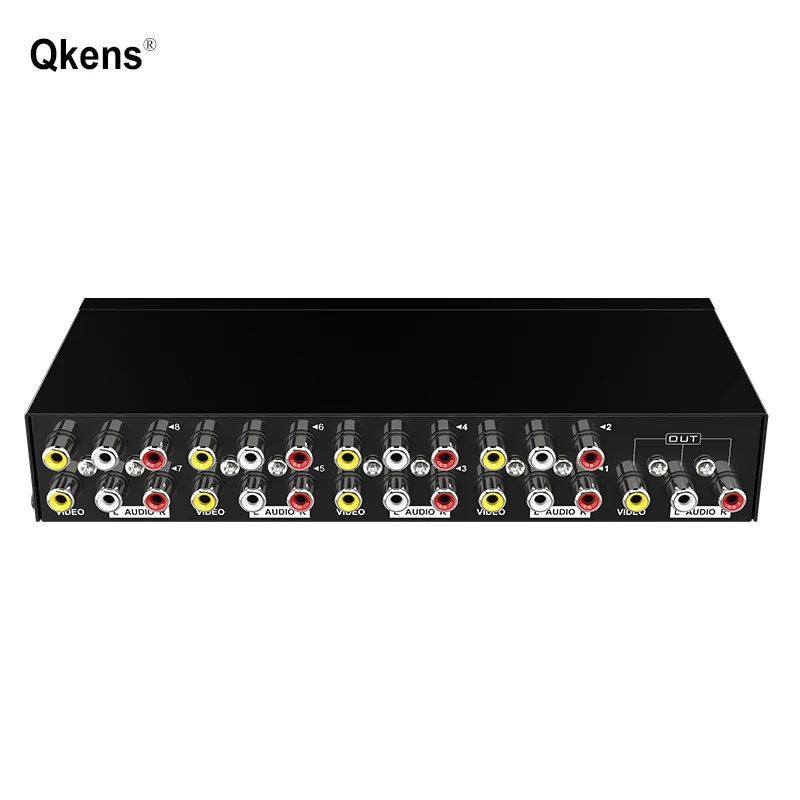 4 Port AV Audio Video Switcher 4 in 1 Out 4x1 AV Switch 2x1 2 in 1 Out 8x1 AV Switcher 8 in 1 Out for PS2 Wii VCR DVD Player TV