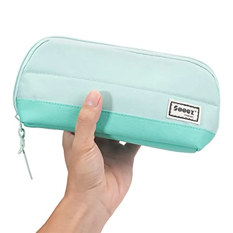 

Wide-Opening Pencil Pen Case, Lightweight and Spacious Pencil Cases Bag Pouch Box Organizer, Aesthetic Supply with Triangular D