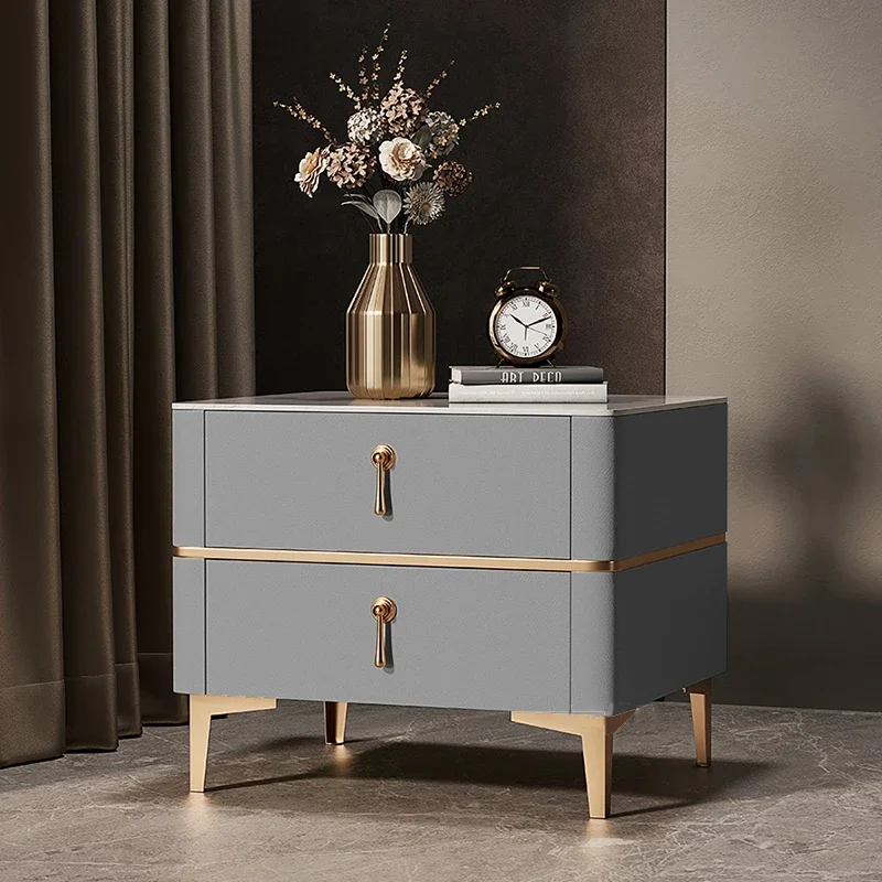 Night Table Aesthetic Unique Design Elegant Storage Bedside Cabinet Minimalist Modern Comodini Camera Da Letto Bedroom Furniture