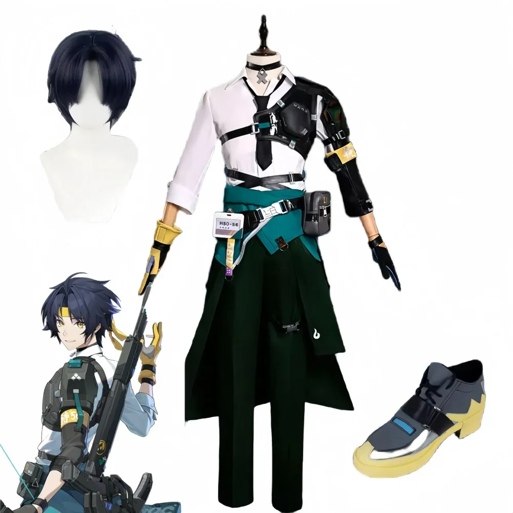 

Zenless Zone Zero Asaba Harumasa Cosplay Costume Wig Set Harumasa Halloween Cosplay Costumes Sets