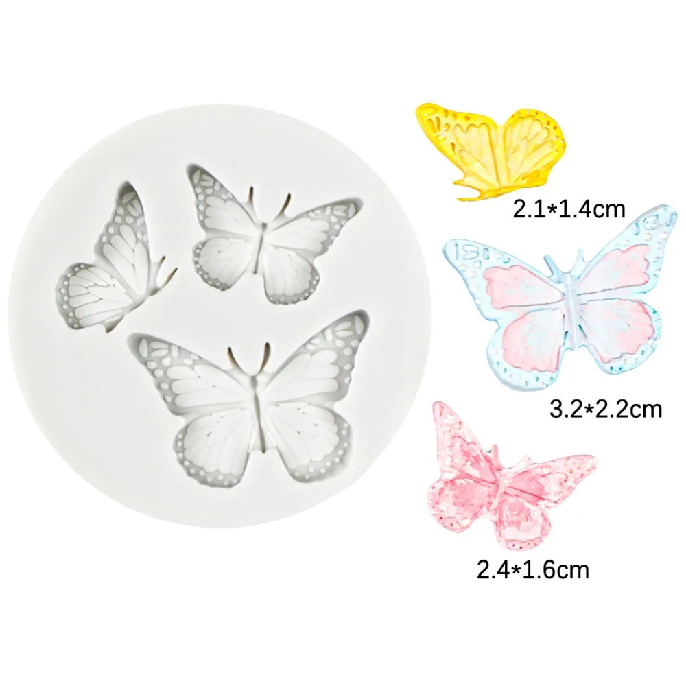 

New Butterfly Silicone Molds Mini Reusable Baking Cake DIY Soap Mold Desserts Decoration
