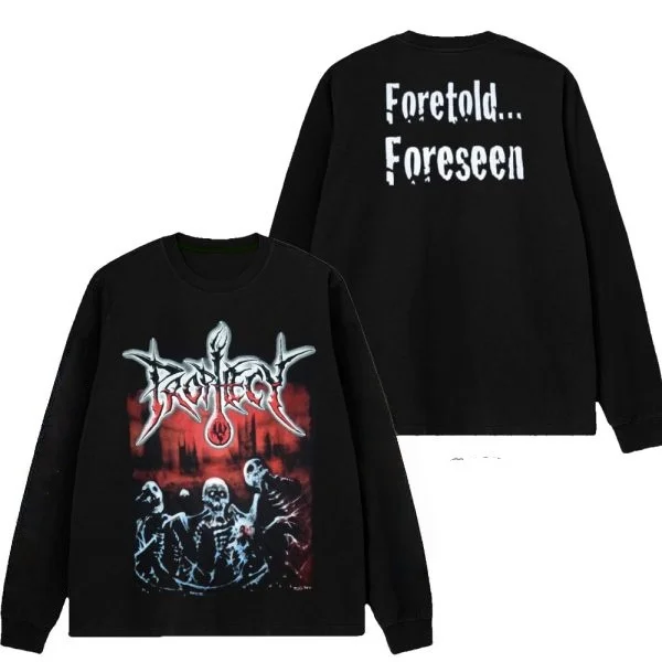 

ПРОФЕКСИЯ Осень/Зима 2025 г. - ФОРТИД... FORESEEN Нейтральный уличный модный круглый вырез из чистого хлопка с принтом