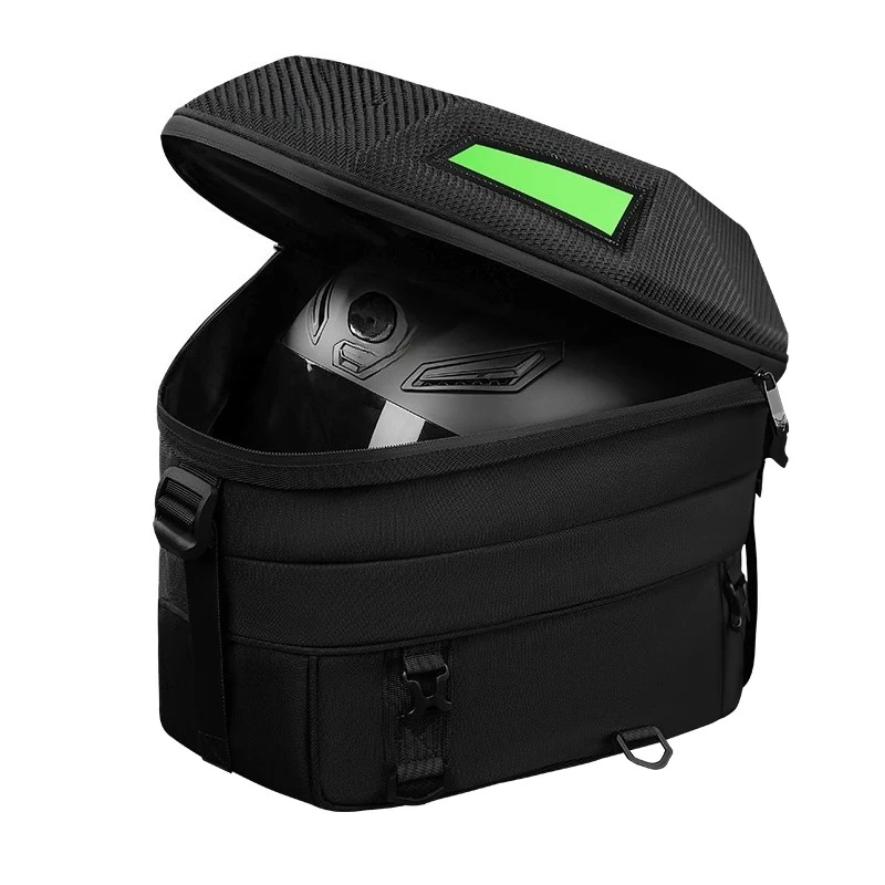 

Motorcycle rear end bag, illuminated rear seat, hard shell helmet bag, backpack, riding equipment, waterproof