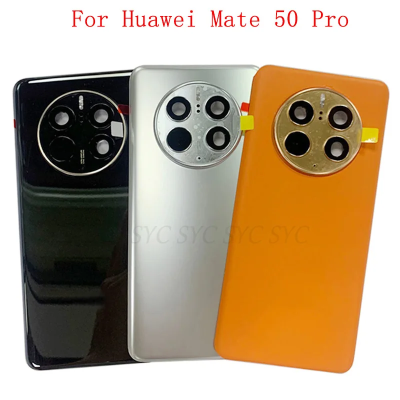 

Original Back Cover Rear Door Housing Case For Huawei Mate 50 Pro Battery Cover with Camera Lens Logo Repair Parts