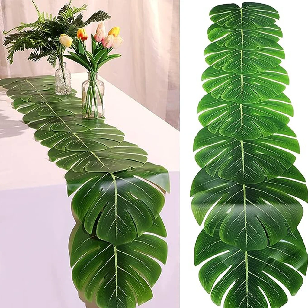 48pcs/set Low Maintenance Artificial Monstera Leaf For Home Decor Indoor Or Outdoor Artificial Plant