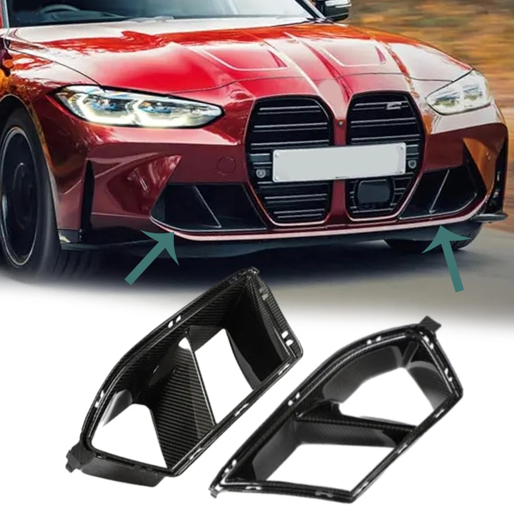 

Front Bumper Air Vent Grille Trim For BMW G80 M3 Sedan G81 M3 Touring 2021-2023 G82 M4 Coupe 2021-2024 (After June 2021)