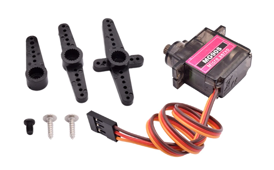 2/4/5/10/20 pièces MG90S Micro servomoteur engrenage métallique analogique RC servomoteur 180 360 pour Mini voiture avion hélicoptère Arduino Robot  13