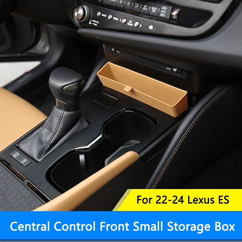 QHCP Central Storage Box Organizer TPE Center Console Front Small Storage Box Container Stowing For Lexus ES 200 260 300H 22-24