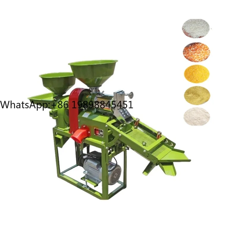 

Multifunctional Small Corn Mill Rice Flour Milling Machine With Vibrational Screen for Home Use Farming Agricultural Industries