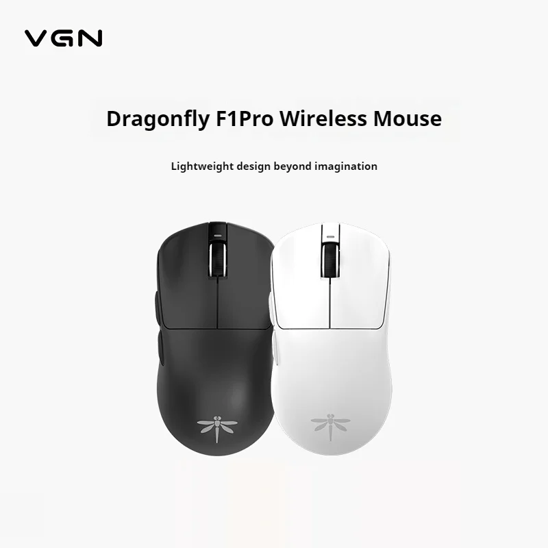 Vgn Dragonfly F1 Pro Max Moba Wireless Wired Dual-Mode Gaming Mouse Paw3395 49g Lightweight High Performance E-Sports Mouse