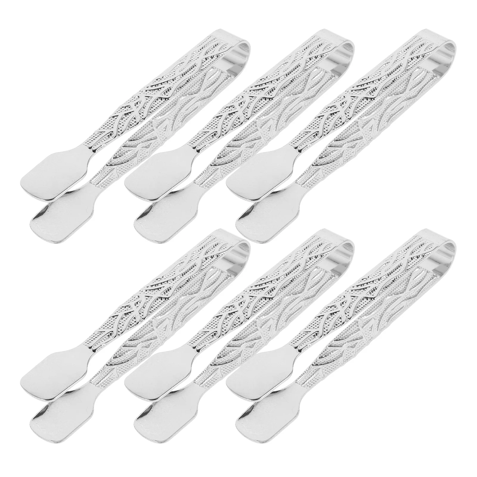 

6pcs Metal Incense Burner Vintage Charcoal Tongs For Fragrant Coal Clips Burning Incense Supplies Clamp Tool Bakhoor Tongs