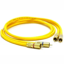 Para Yter Van Den Hul Halogen HiFi Audio RCA Kabel przedłużający sygnałowy Pozłacany przedłużacz RCA Jack VDH