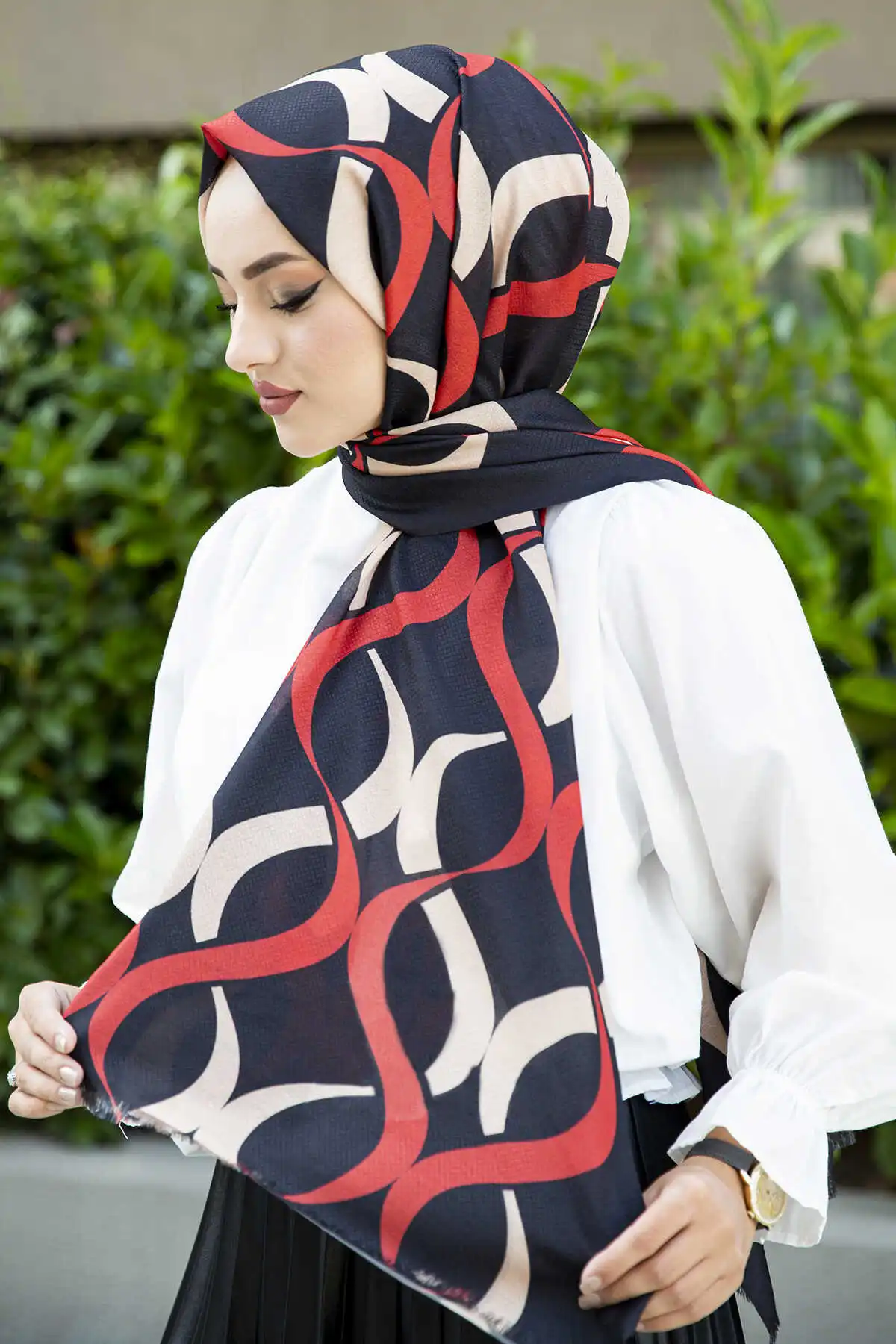 Cotton Pattern Shawl E-Winter Autumn 2021 Muslim Women Hijab headscarf Islamic Turkey