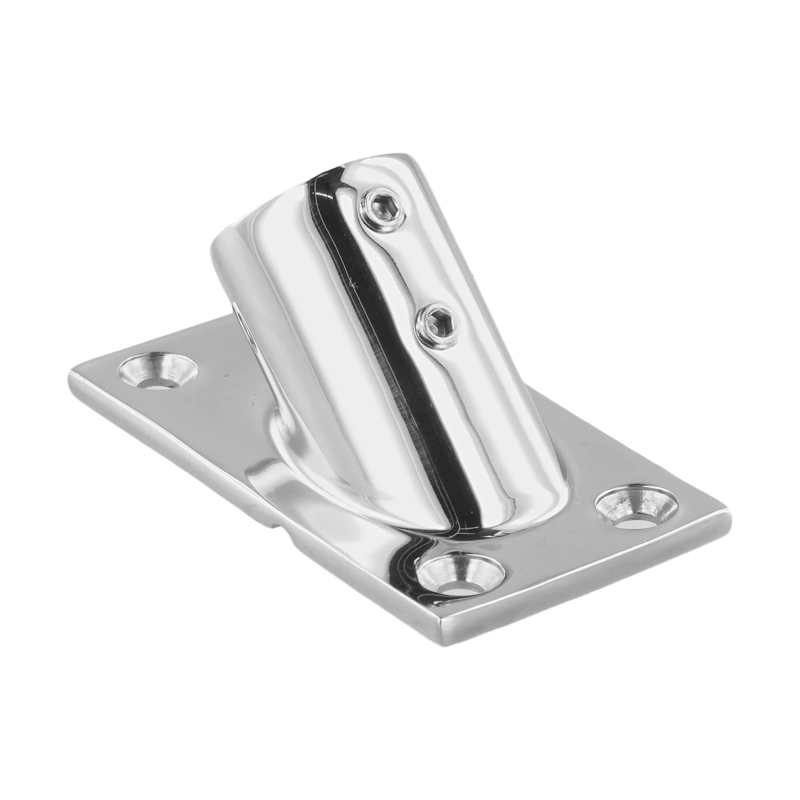 22MM 316 Stainless Steel Rectangular Base Handrail Pipe Fitting For Boat Deck Hardware Sailboat Yacht Marine Accessories