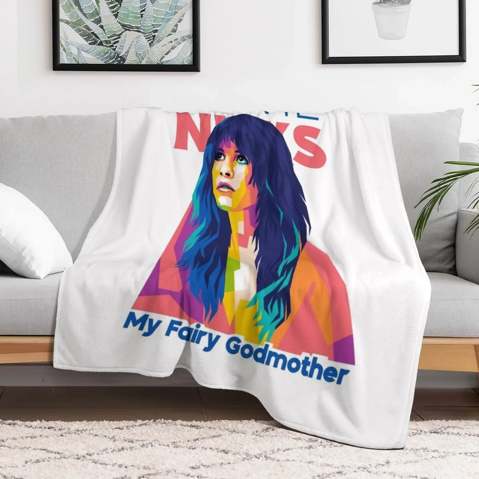 Stevie Nicks es mi Hada madrina manta peluda manga edredón mantas sofás de decoración mantas