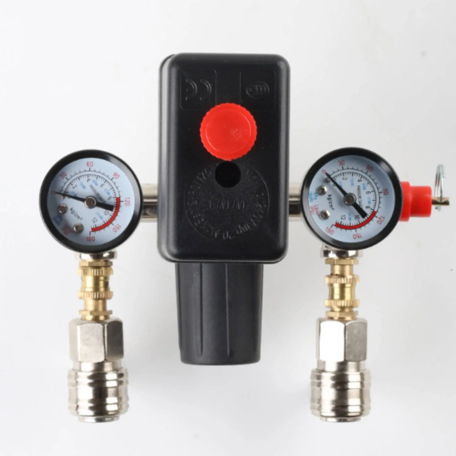 Air Pump Pressure Controller Assembly European Type Quick Couplings Pressure Control Manifold Controller Gauge Kit
