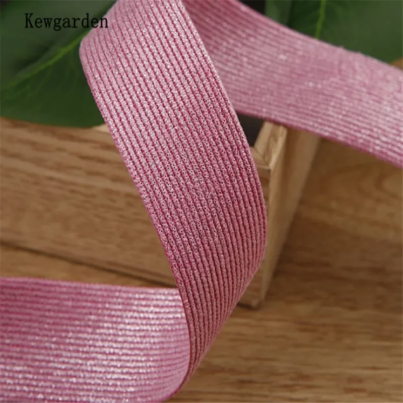 Kewgarden Bright Silk Corduroy Fabric Cloth Ribbon 1.5\