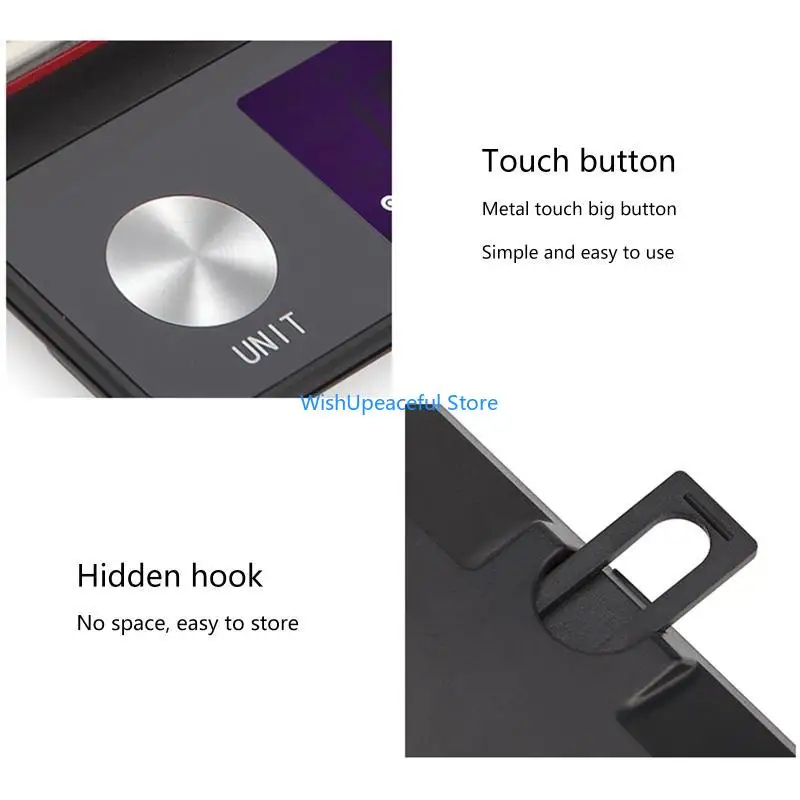 

34YA Kitchen Scale 11lb 9 Measurement Units with 0.1g 0.01oz Precise Graduation Gram & Ounces for Weight Loss Baking