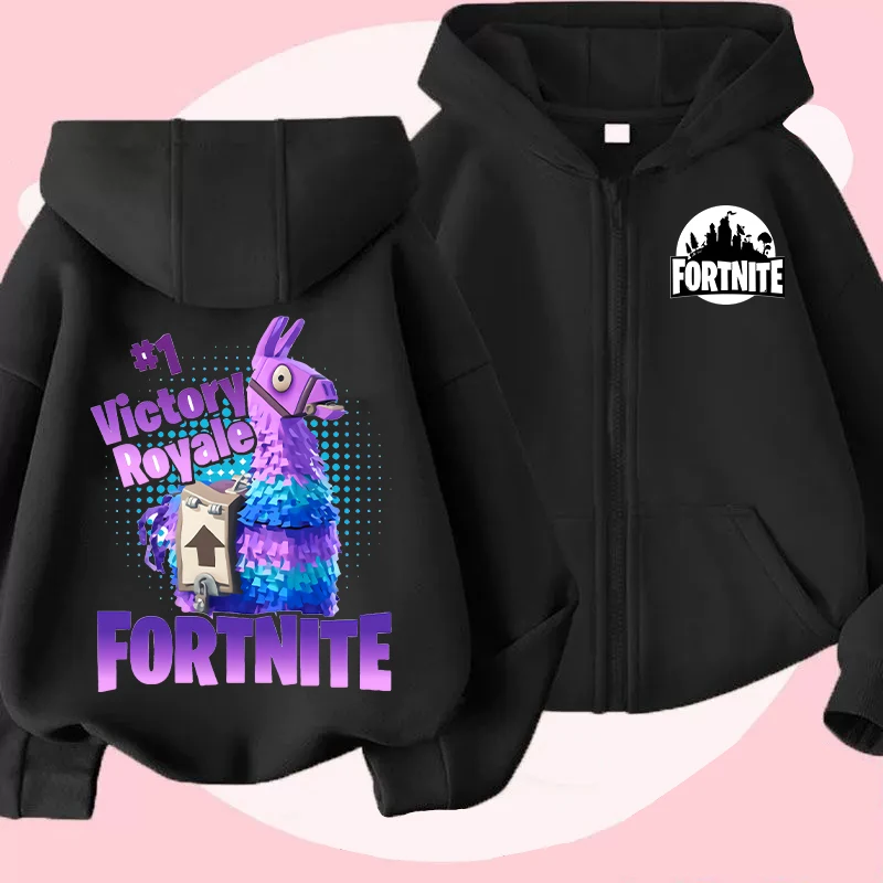 Новые детские толстовки Fortnites, пальто, толстовка на молнии с принтом персонажей мультфильмов, детская осенняя куртка, зимняя детская одежда для мальчиков