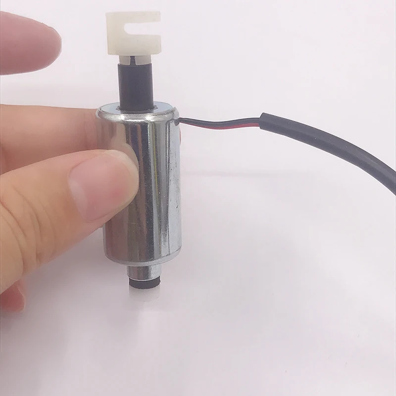 DC 24V Mini 20mm Cylinder Micro DC Solenoid Electromagnet  Push Pull Through Type Electric Magnet 7.6mm Stroke