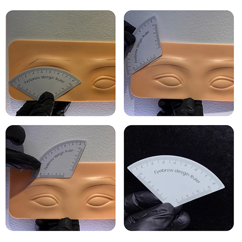 1/2/3 قطعة الحاجب تصميم حاكم Microblading رسم الخرائط أداة تشكيل تجميل دائم الرسم دليل حاكم الوشم لوازم إعادة الاستخدام
