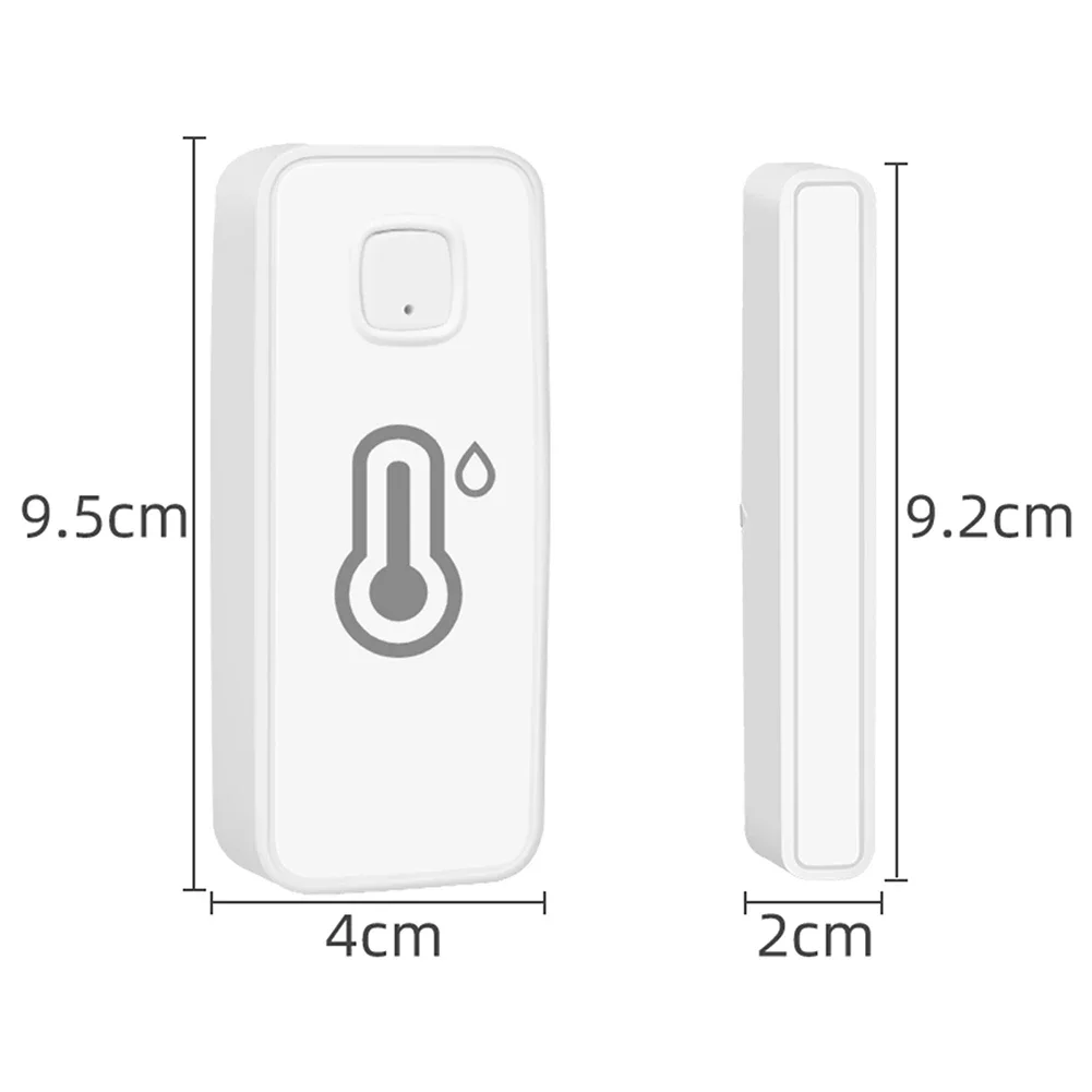 Sensor de puerta inteligente, Sensor magnético de puerta de temperatura y humedad para Tuya, equipo doméstico de puerta inteligente, suministros eléctricos