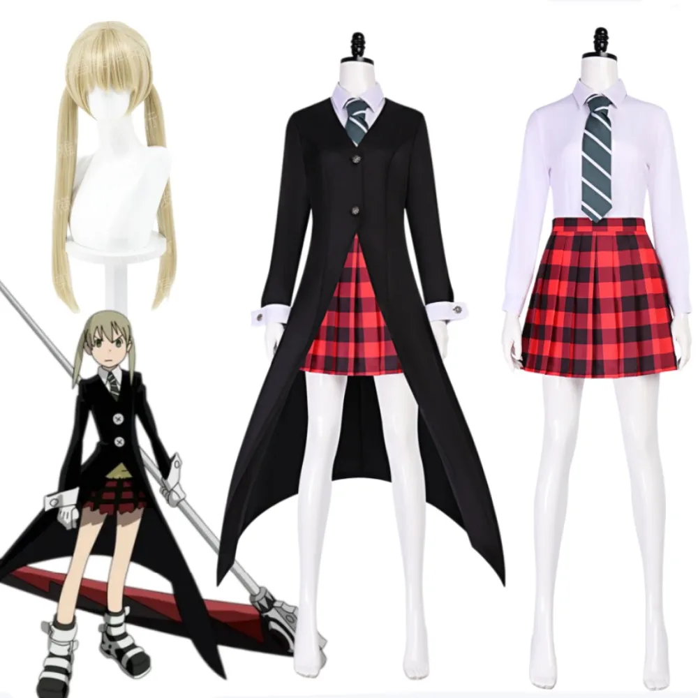 

Soul Eater Maka Albarn Halloween Suit Set Cosplay Set Full Costume Adult Women Carnival Comic Con Stage Performance Outfit
