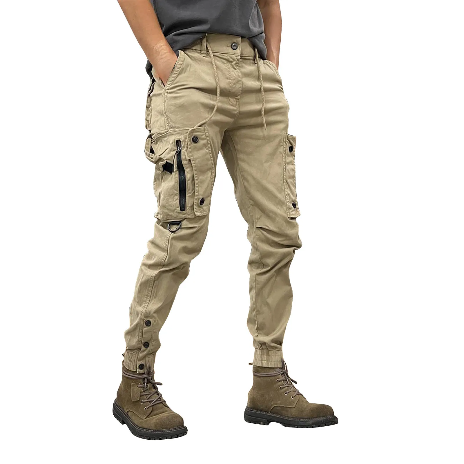 

Men Outdoor Cargo Trousers Casual Cargo Trousers Work Pants Men Warm Casual Pants Men Fashion Stretch Sports Pants