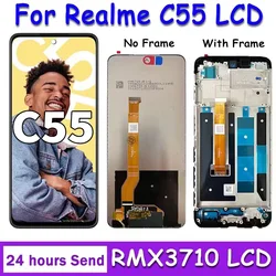 6.72'' Screen For OPPO Realme C55 RMX3710 LCD Display Touch Screen Digitizer Assembly RealmeC55 LCD Replacement Repair Parts