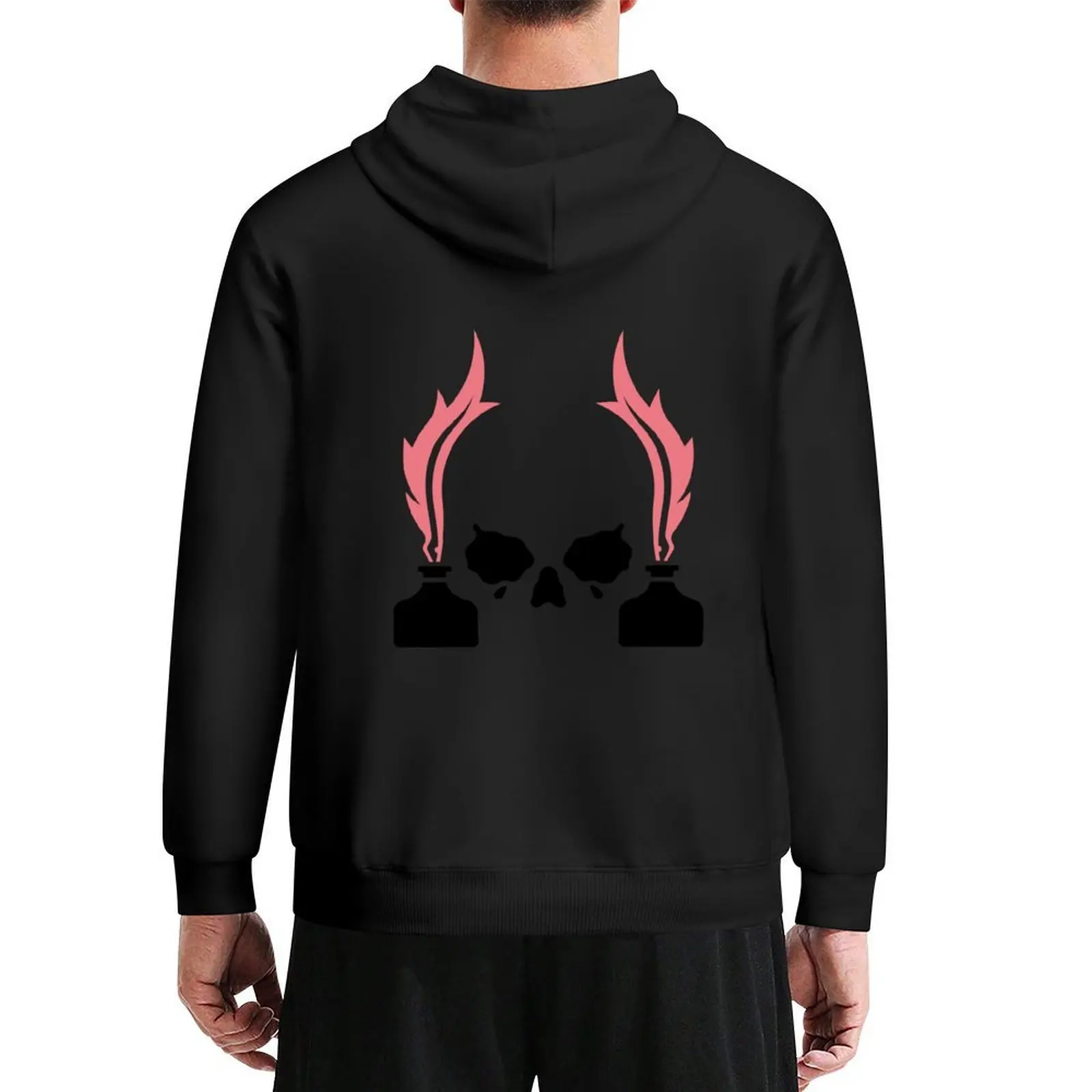 

Dangerous Dames Logo Only (giant ver.) - pink and black Hoodie autumn new products male clothes tracksuit men
