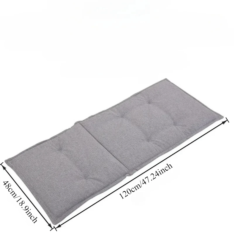 48x120cm Long Cushions Recliner Chair Cushion Foldable Rocking Chair Cushion High Back Couch SeatCushion Pads Garden Lounger Mat
