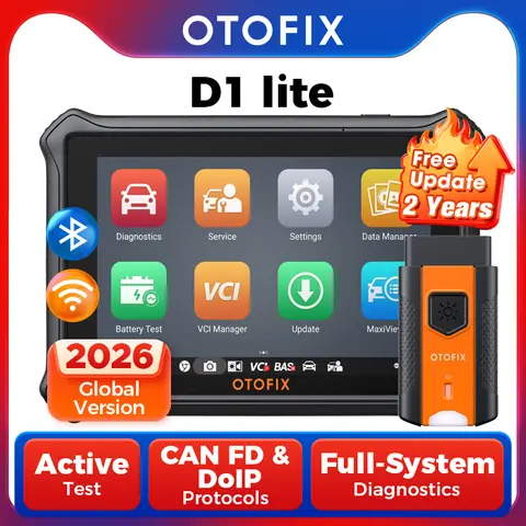 OTOFIX D1 Lite Automotive OBD2 Scanner 2 Year Update BiDirectional Control All System Diagnostic Scan Tool FCA SGW CAN FD & DoIP
