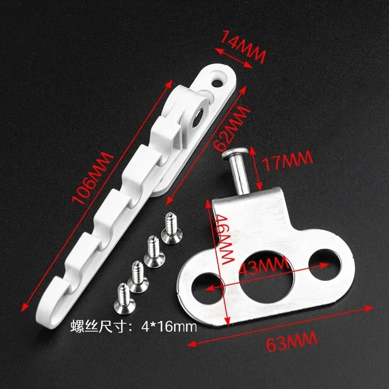 Window Limiter Latch Position Stopper Casement Wind Brace Home Security Door Windows Sash Lock Child Safety Protection