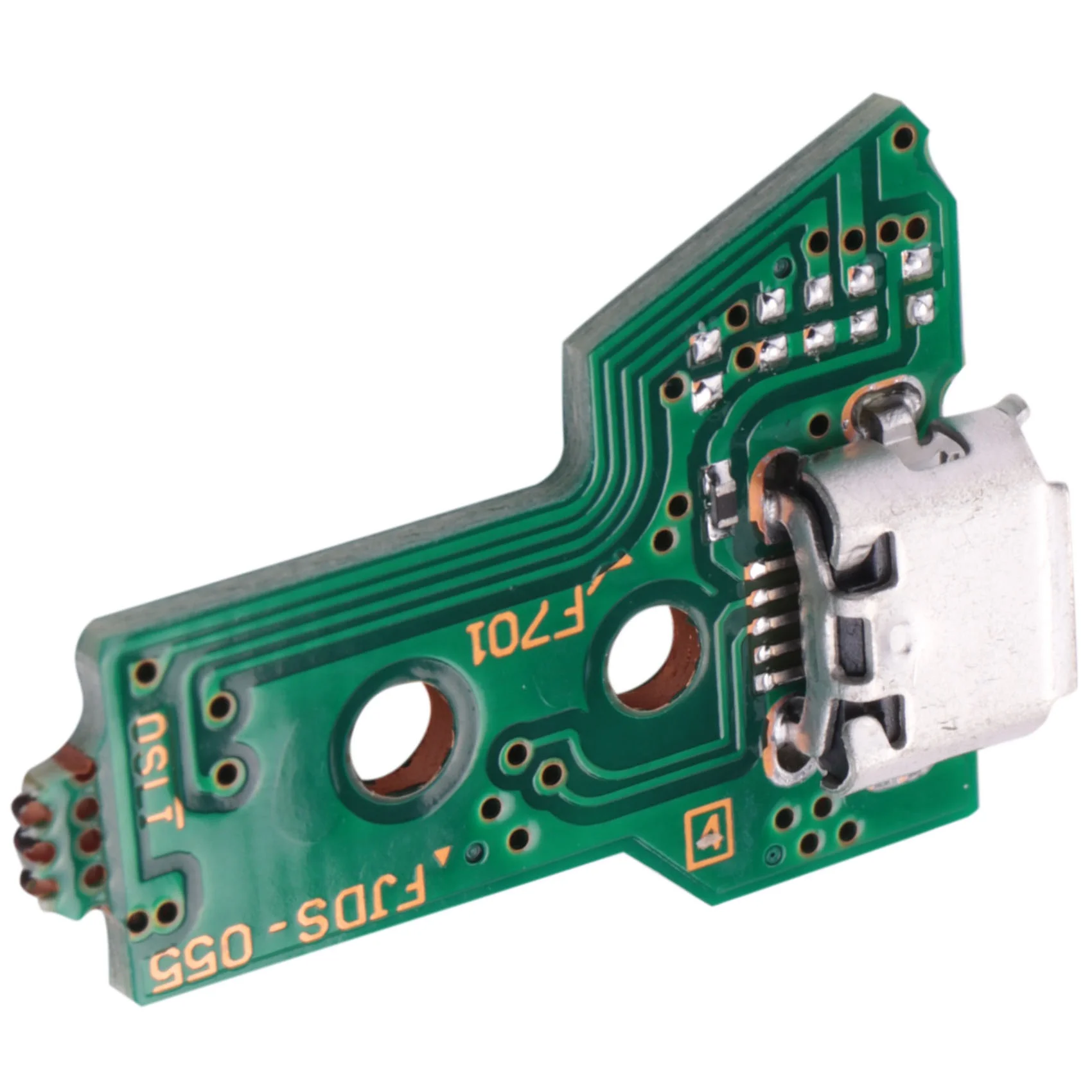 Papan Port pengisian daya Usb untuk pengontrol JDS-055 Ps4 dengan kabel 12 Pin Flex