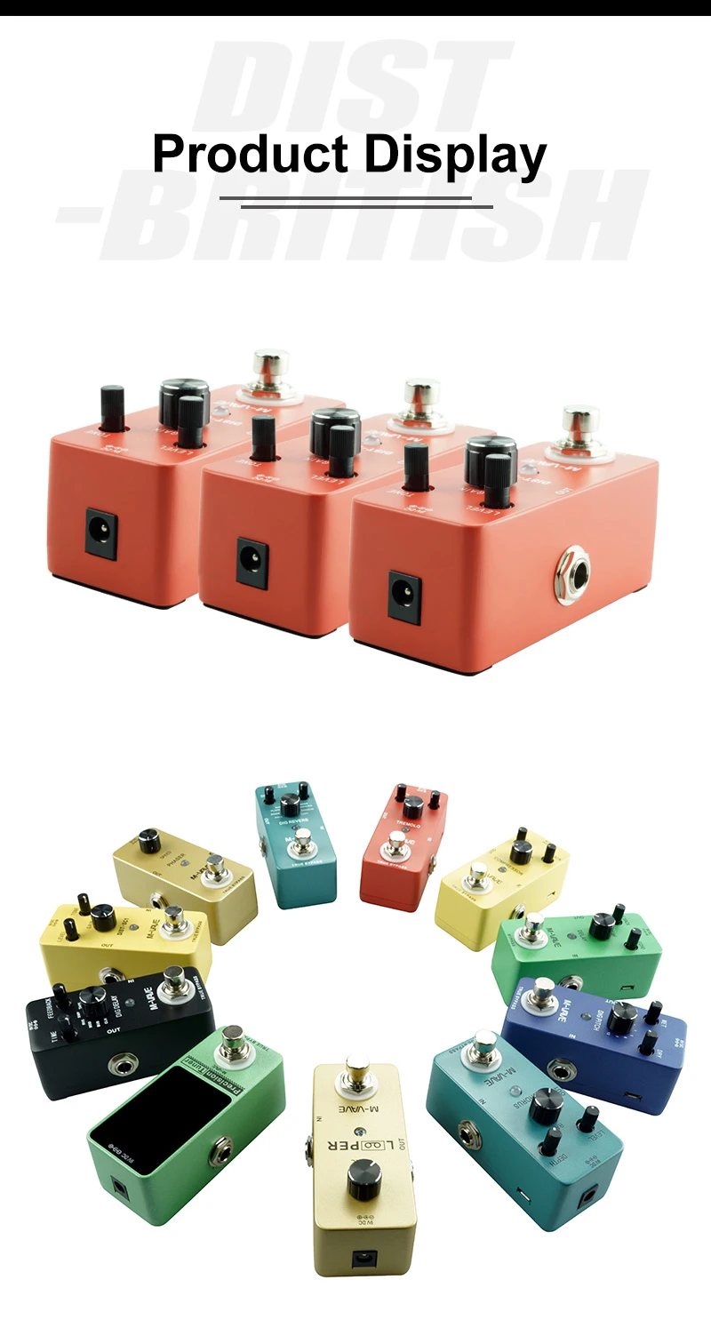 M-VAVE MINI LOOP/IR BOX/ABY/TREMOLO/PHASER/Overdrive/Distortion/Chorus Electric Guitar Effect Pedal Guitar Accessories