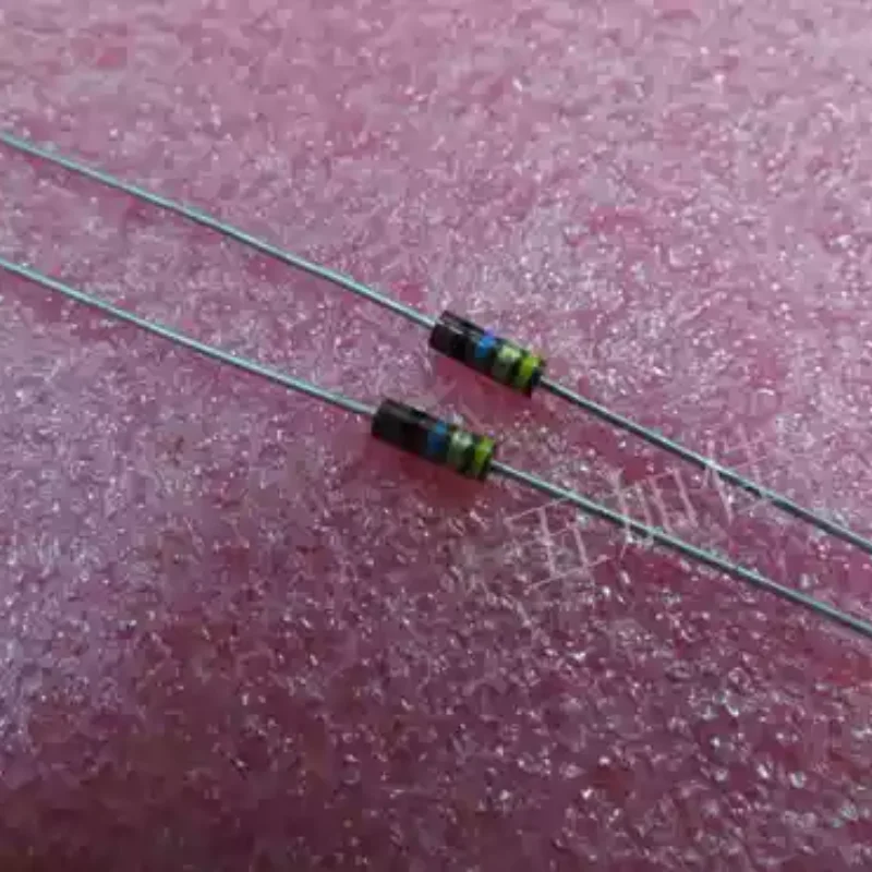 10-100pcs imported RCR07G206JS 20M 1/4W carbon core non inductive resistor color ring resistor