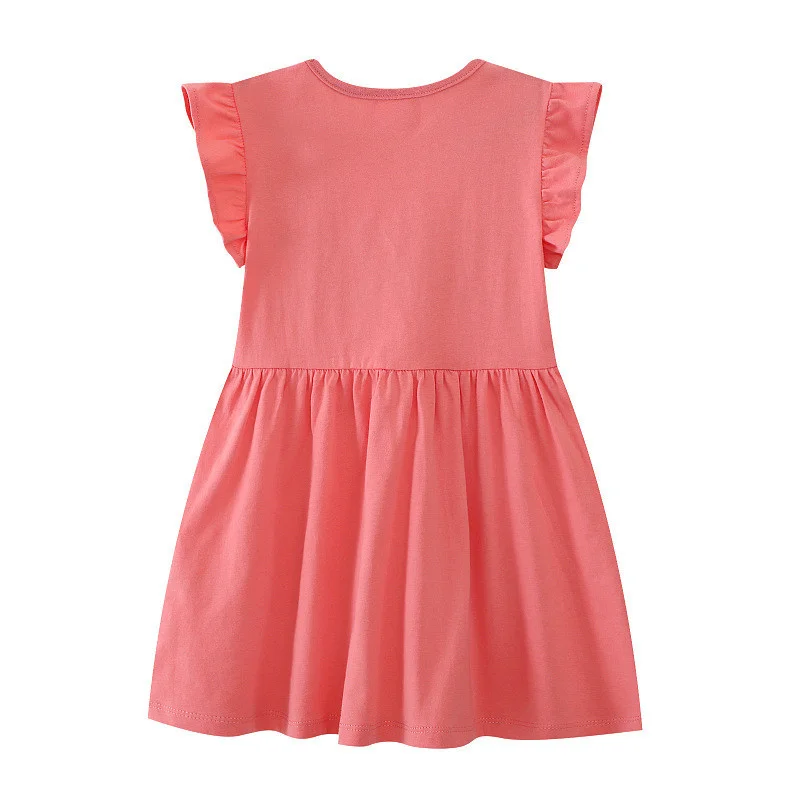 Jumping Meters 2-7T Mouse Summer Party Girls Dresses Princess Fly Sleeve Children Clothing Birthday Wedding Baby Frocks Costume