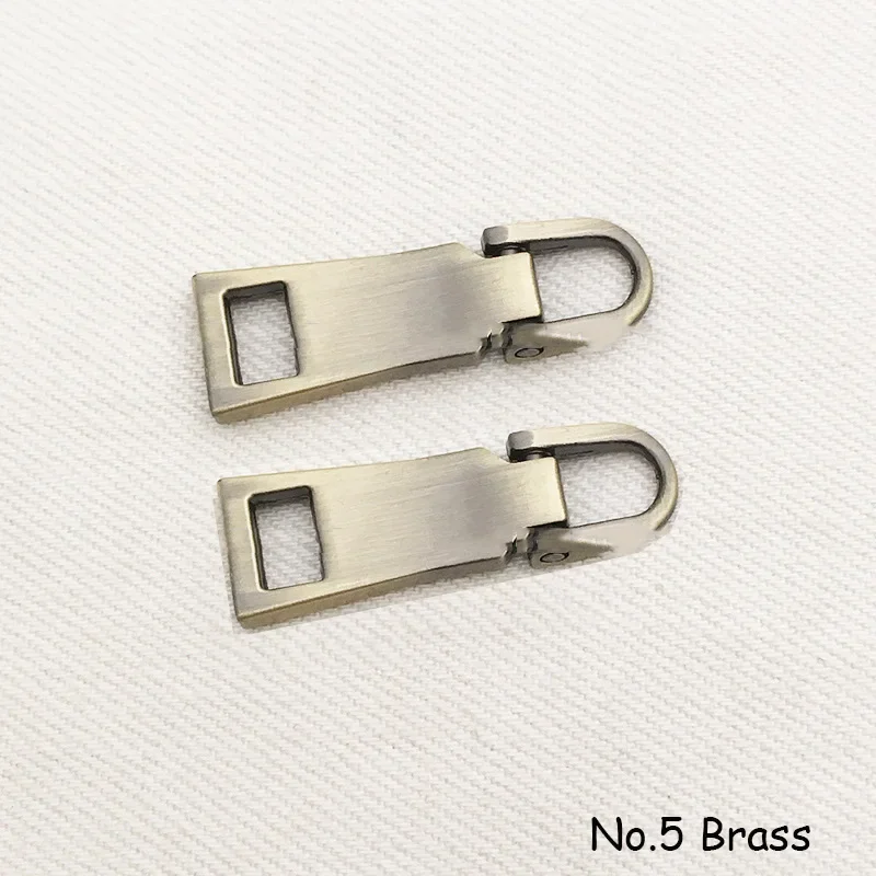 Meetee 10 Stuks Afneembare Metalen Ritsen Trekkers Voor 3 #5 #8 # Rits Schuifregelaars Hoofd Reparatie Kits Ritssluiting Tab Diy Naaien Ambacht