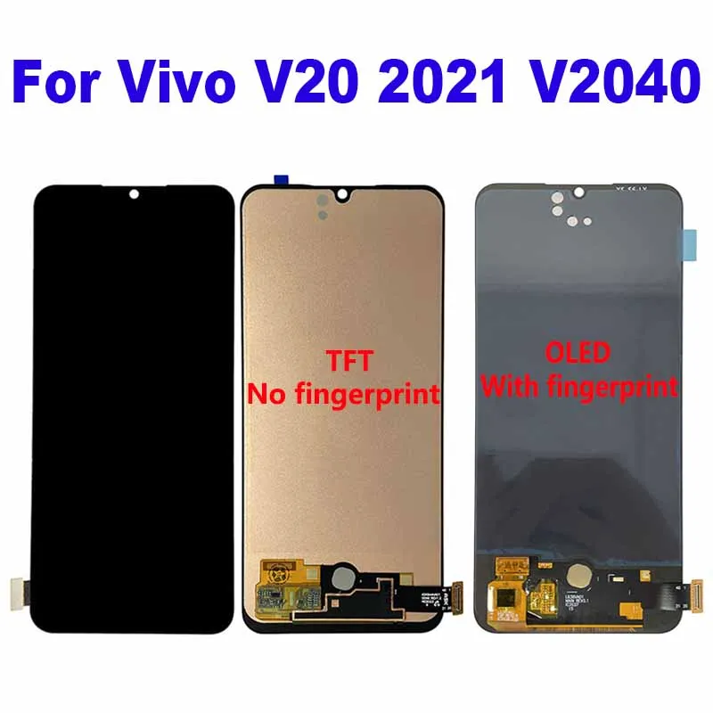 For Vivo V20 2021 V2040 V2043_21  LCD Display Touch Screen Digitizer Assembly