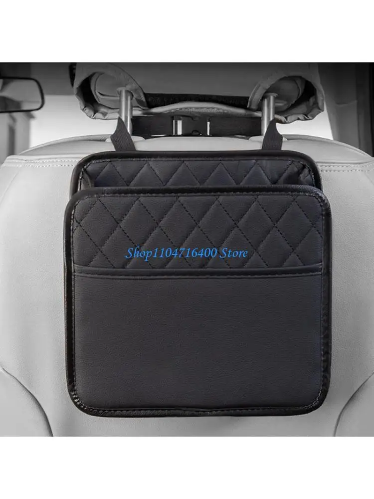 

y1gd Keep Car Neat With Multiple Pocket Leather Seating Back Organizers Storage Bag