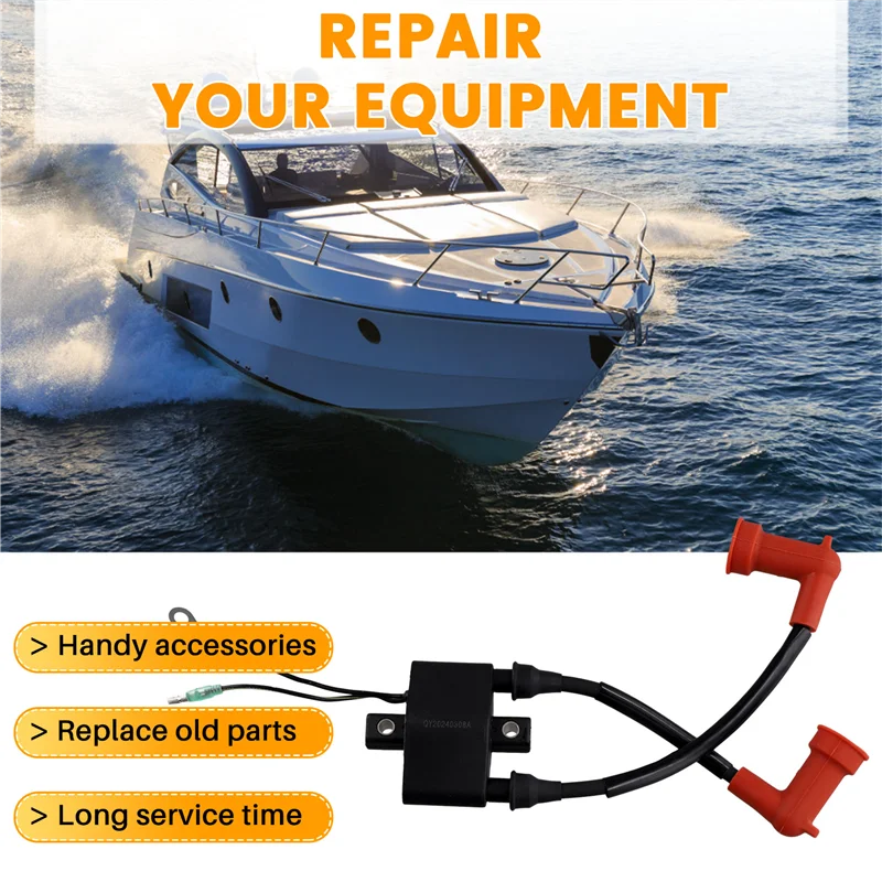 الدقة 339-879147T71 ملف الإشعال للمحرك الخارجي لـ Mercury Quicksilver 10HP 15HP 20HP Nissan Tohatsu 3BJ-06040-0 3BJ06040 #6