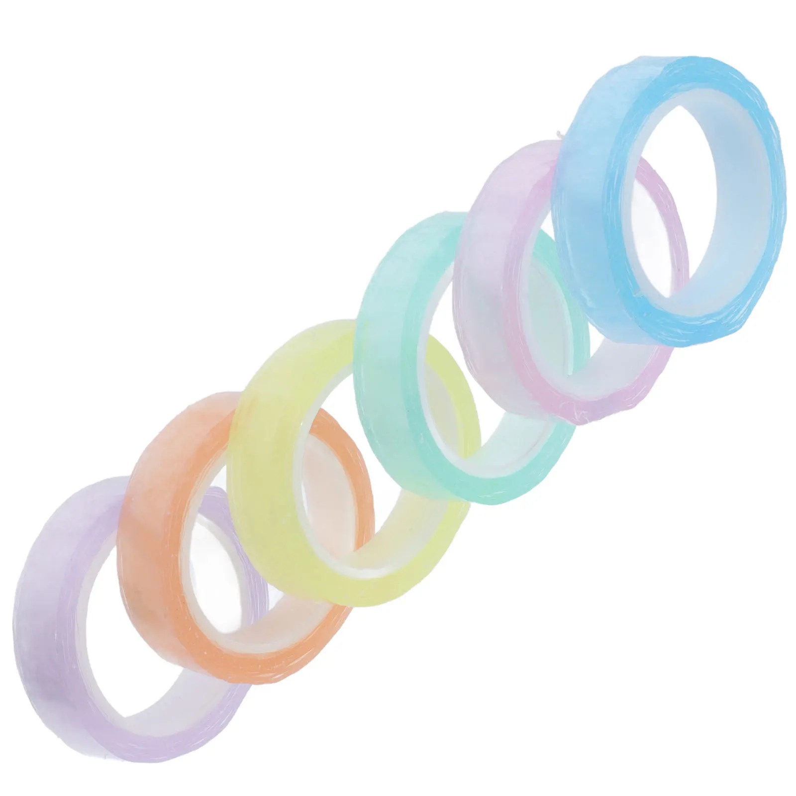 6 Rolls Adhesive Ball Tape Colorful Sticky Tapes For Diy Crafts Decorations Stress Relief Self-Adhesive Craft Tape Sticky Ball