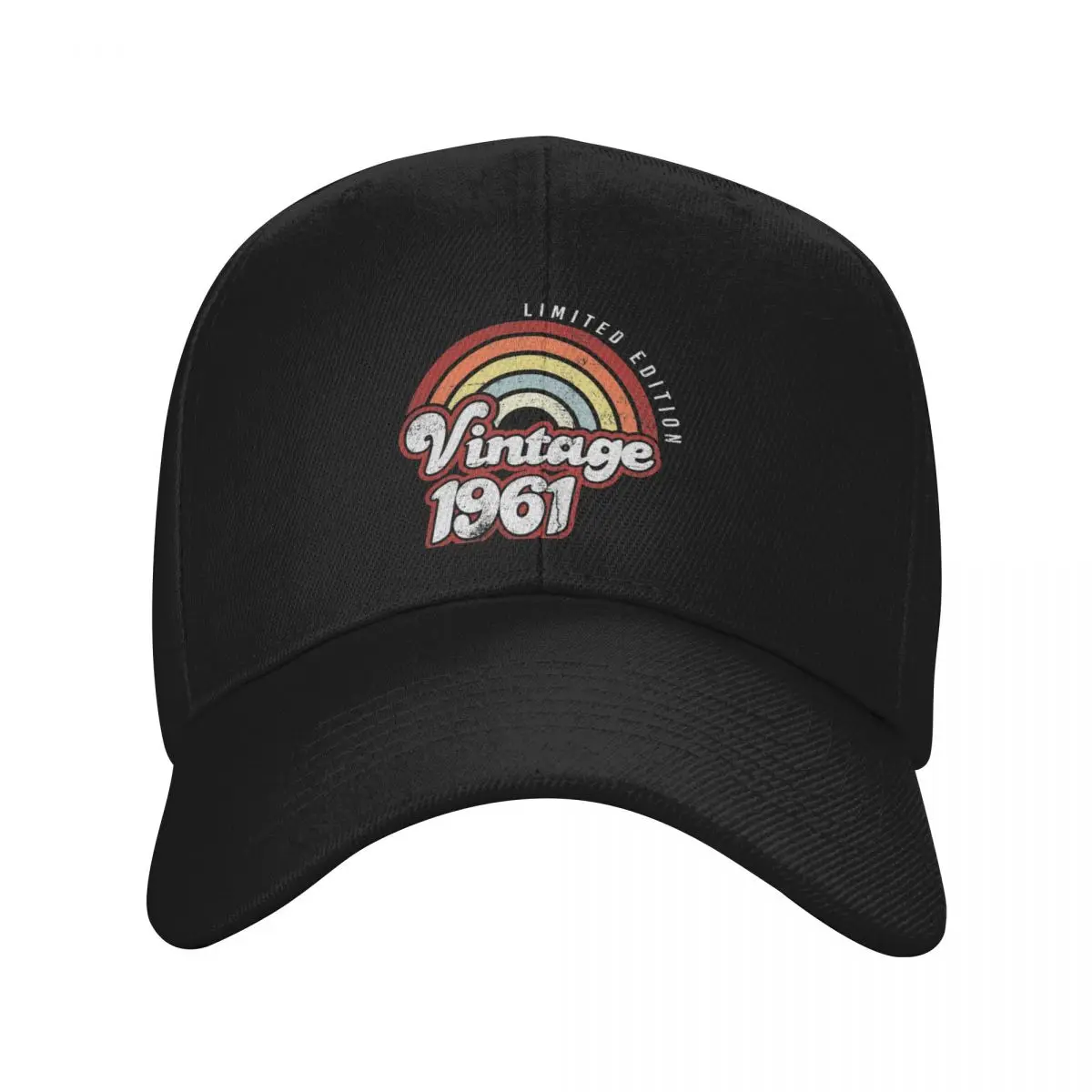 Vintage 1961 60 Years Old 60th Birthday Limited Baseball Cap Rave custom Hat Big Size Hat fishing hat Women's Golf Wear Men's