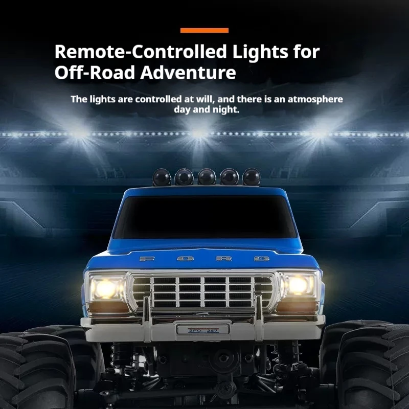 FMS 1/24 Ford F100 Rc Car Toys Magnetic Shell Simulated Pickup Off Road Vehicle Climbing Truck Remote Control Car For Adult Gift